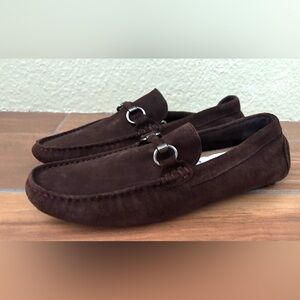 NWT Nordstrom Rack Barrett Braided Bit Dark Brown Driving Shoe Slippers  Size: 9